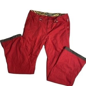 PS-3983 Periscope utility outdoor cargo pants size29 red/ camouflage detail y2k